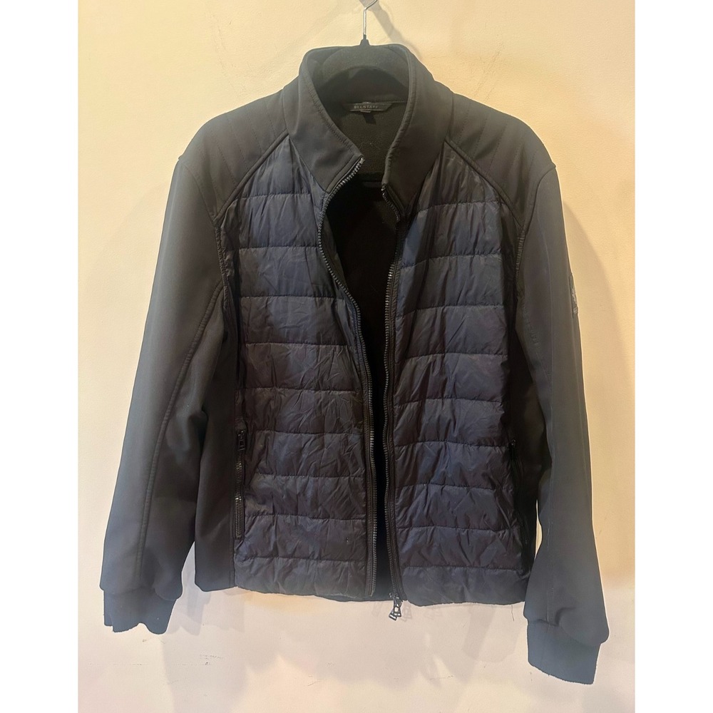 Belstaff Harpford Soft shell Hybrid Jacket Sz 52 EU / 42 US Lrg Black $395
